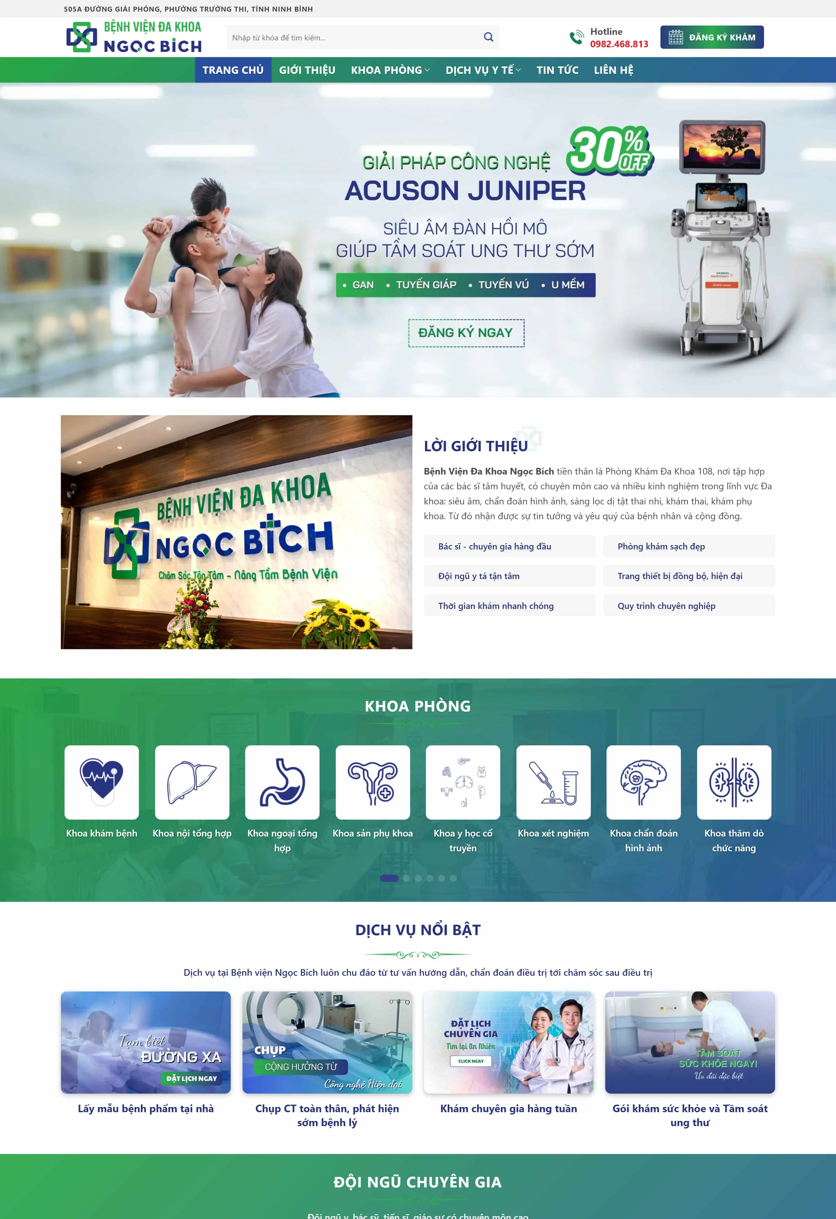Thiết kế website bệnh viện phòng khám chuyên nghiệp chuẩn SEO tại VTEC