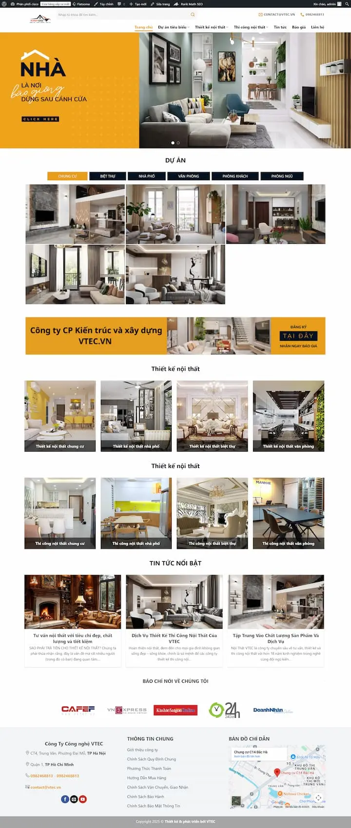 Thiết kế website nội thất